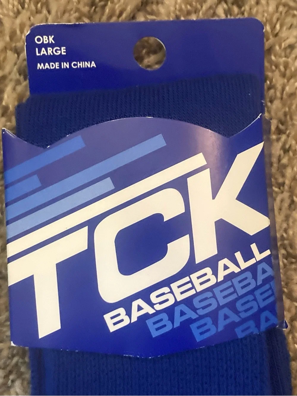 NEW TCK Baseball Royal Blue Knee Socks Sz L 9-12, Athletics Sports